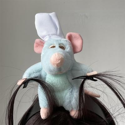 0 STÜCKE Anime Haarbänder Kochen Maus Haarbänder Cartoon Plüschpuppe Stirnband Breit Haarklammern Kopfschmuck Kreative Mädchen Spielzeug Geschenke