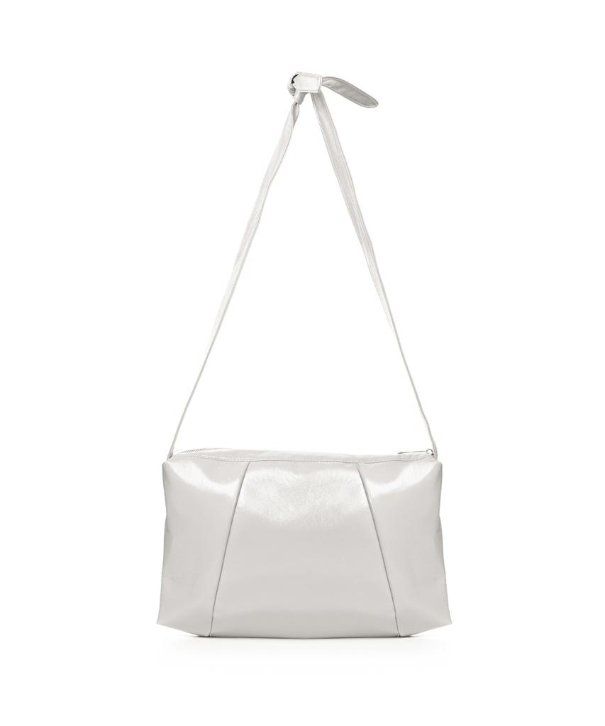 Nick&Nicole Nicole Glossy Square Shoulder Bag_Light Gray