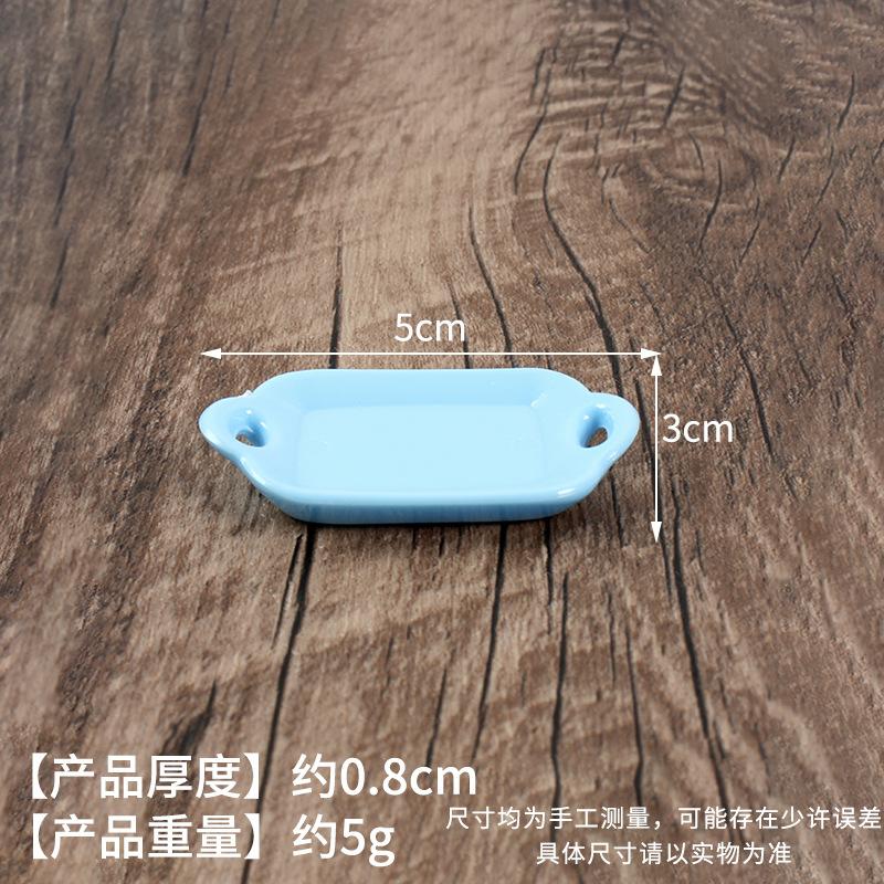 Mini Miniature Simulation Plate Small Bowl Tableware Diy Food Play Accessories Mini Container Play House Kitchen Toys