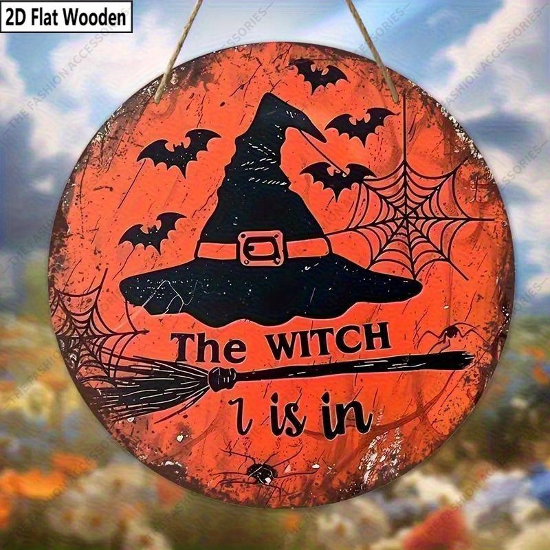 Halloween Decoration, 2D Plane Hanging Decorative Signs, Interior Wall or Door Decoration, Halloween Gifts for Friends and Family
