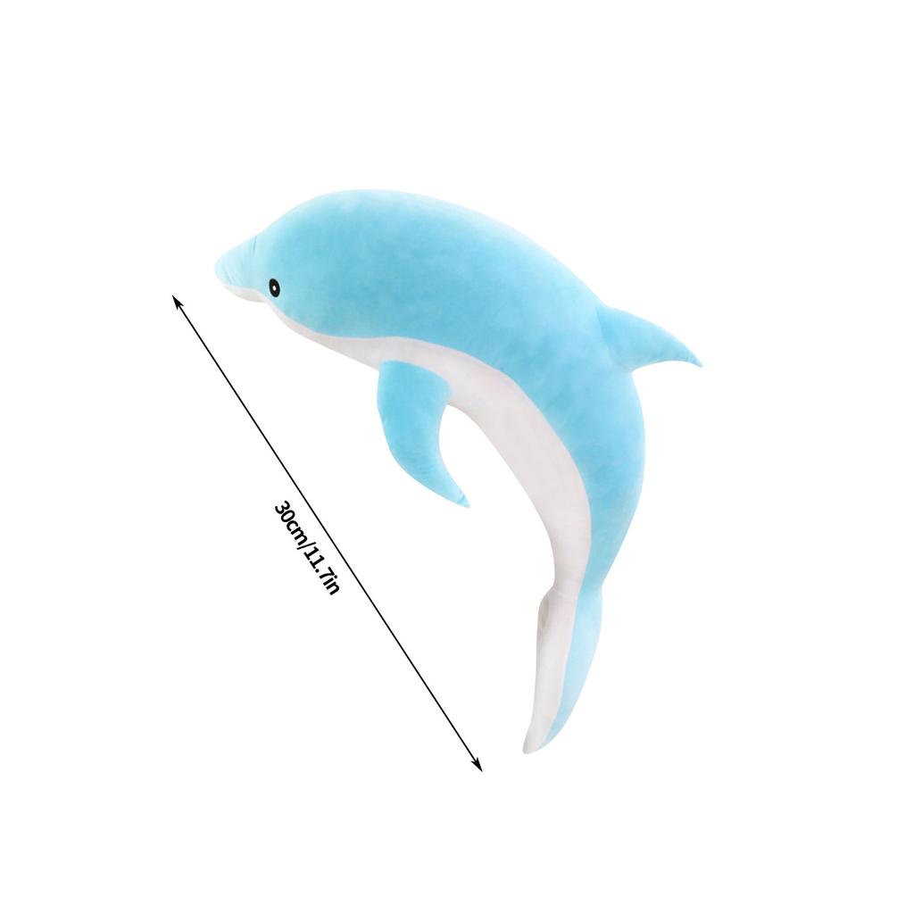 1 Stück 30CM kawaii Delfin Plüschtiere Niedliche Kuscheltier Weiches Tier Kissen Puppen für Kinder Mädchen Schlaf Kissen Geschenk