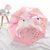 "Pink Unicorn with Wings: Magical Fantasy Wall Art"Umbrella, Portable 3-Fold Compact Umbrella for Men & Women ES57