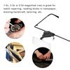 Uhrenreparatur Einzelglas Brille 1,5x / 2,5x / 3,5x Vergrößernde Lupe LED-Licht Lupe