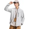 Li Ning Outdoor CF Fleece Warm Cardigan Jacket Men Outerwear Crystal-Gray AWDV825-3
