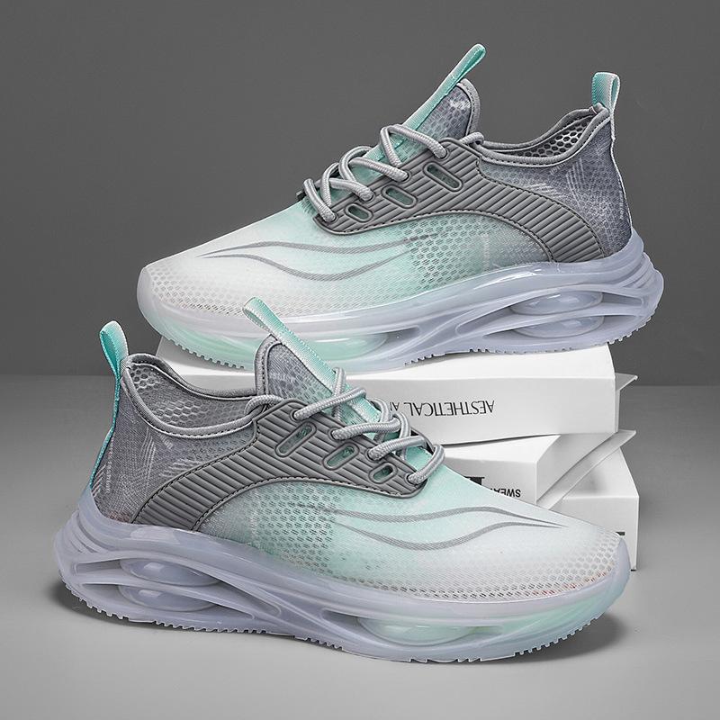 

Large size summer breathable thin mesh hollowed out youth sports shoes student running mesh shoes 40