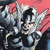 EVERSOUL Marvel T-Shirt, Short Sleeve, Thor, Avengers, Venom, Mighty Thor, American Comic Book Merchandise, Gift, Men's, Black, Size M [Parallel Impor