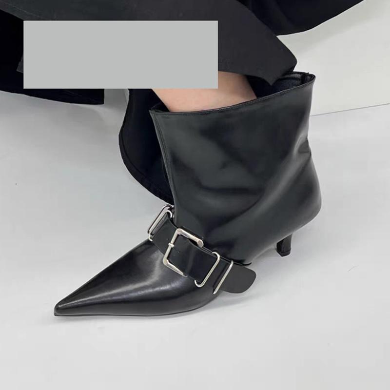 Fashion Ankle Boots for Women Pointed Toe Low Heels Designer Shoes Fashion Dress Pumps Winter 2025 Luxuey Elegant Mujer Chelsea Botas