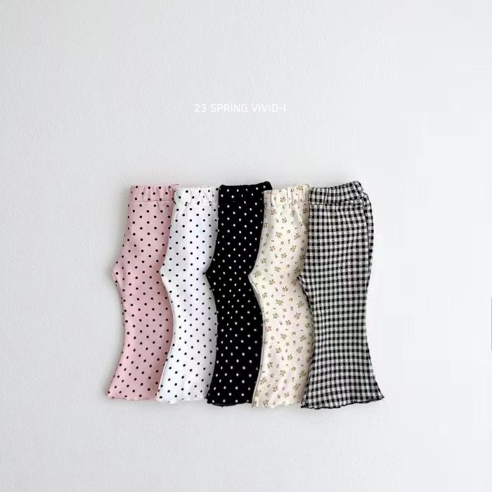 Schlaghosen im koreanischen Stil für Babymädchen - Modische Rüschenkante, Freizeitkleidung für Frühling, Sommer und Herbst