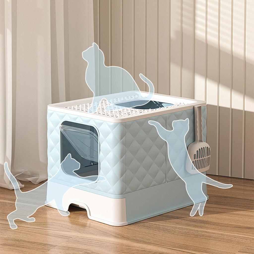 Semi Closed Cat Pet Supplies Drawer Type Pet Toilet for Small and Large Cats