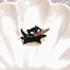 Cat Charming Brooch Stylish Alloy Pin With Playful Cartoon Character Design