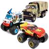 Liga de Zinco Die-Casting Pixar Cars Roda Grande Sorvete Carro Alto Óculos Mcqueen Caminhão Camuflado Brinquedo Modelo de Carro Presente Infantil
