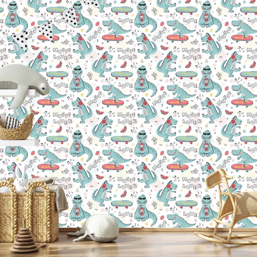 Crocodile skateboard wallpaper for living room and bedroom 50x1000