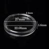 100 Coin Case Box Transparent Coins Container Gift