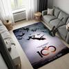 The 100 TV Show Area Rug, Sci-Fi Characters Group Print Floor Rug, Non Slip Carpet for Living Room Bedroom Fan Decor