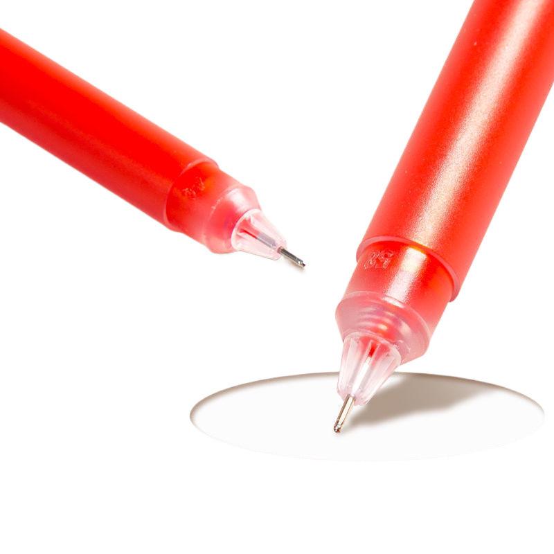 100 Red Gel Pens for Teachers - 0.5mm Ballpoint for Marking and Correcting Homework