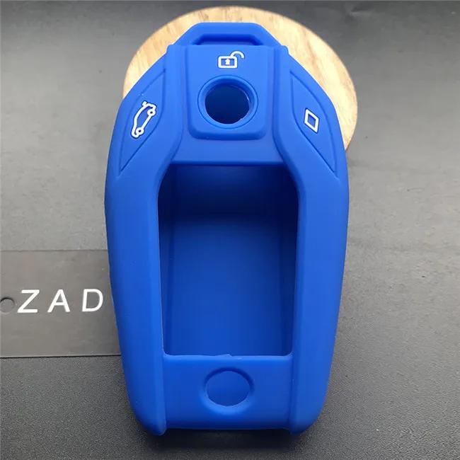 

ZAD Silicone Car Key Cover Case for BMW 2017 2018 7 Series I12 730 740 750 760 G11 G12 G20 G30 Led Display Touch Screen Protect