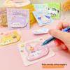 Charming Japanese-Style Sticker Set: Cartoon, Student, Portable, Irregular-Shaped Sticky Notes for Office & Home