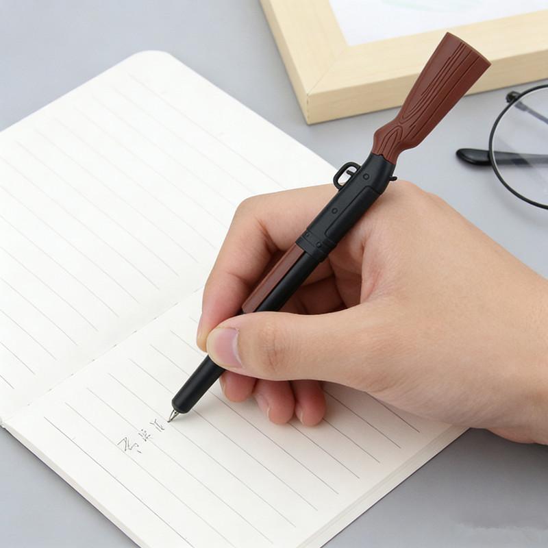 5Pcs Unique Design Smooth Writing Gun Pen, Pen Gun, Writing Instrument,Office Supplies, Stylish Pen, Fun Stationer,Ballpoint Pen