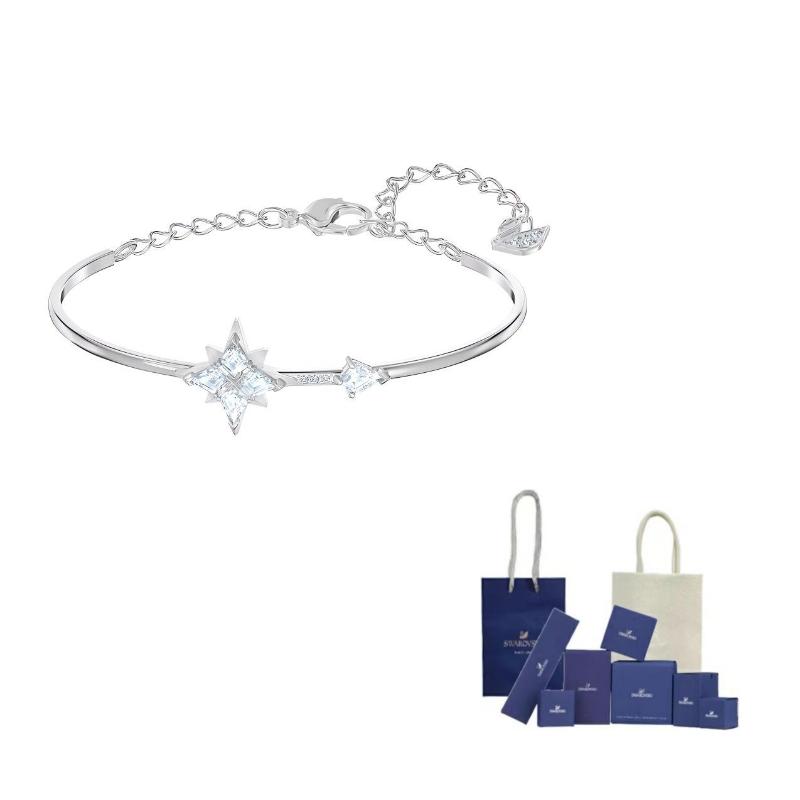 Swarovski Symbolica Swarovski Crystal Bangles Womens White F-Original Brand Box And Bag (Color Random) белый