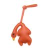 Cute Roast Duck Design Keychain For Keys Bags Car Decoration Soft PU Leather Keyring Fashionable Accessory Gift Idea