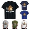 Team Beaver Funny Beaver Tshirt Cartoon Animal T Shirts Oversized T Shirt Cotton Daily Four Seasons Tees Unisexs T Shirts
