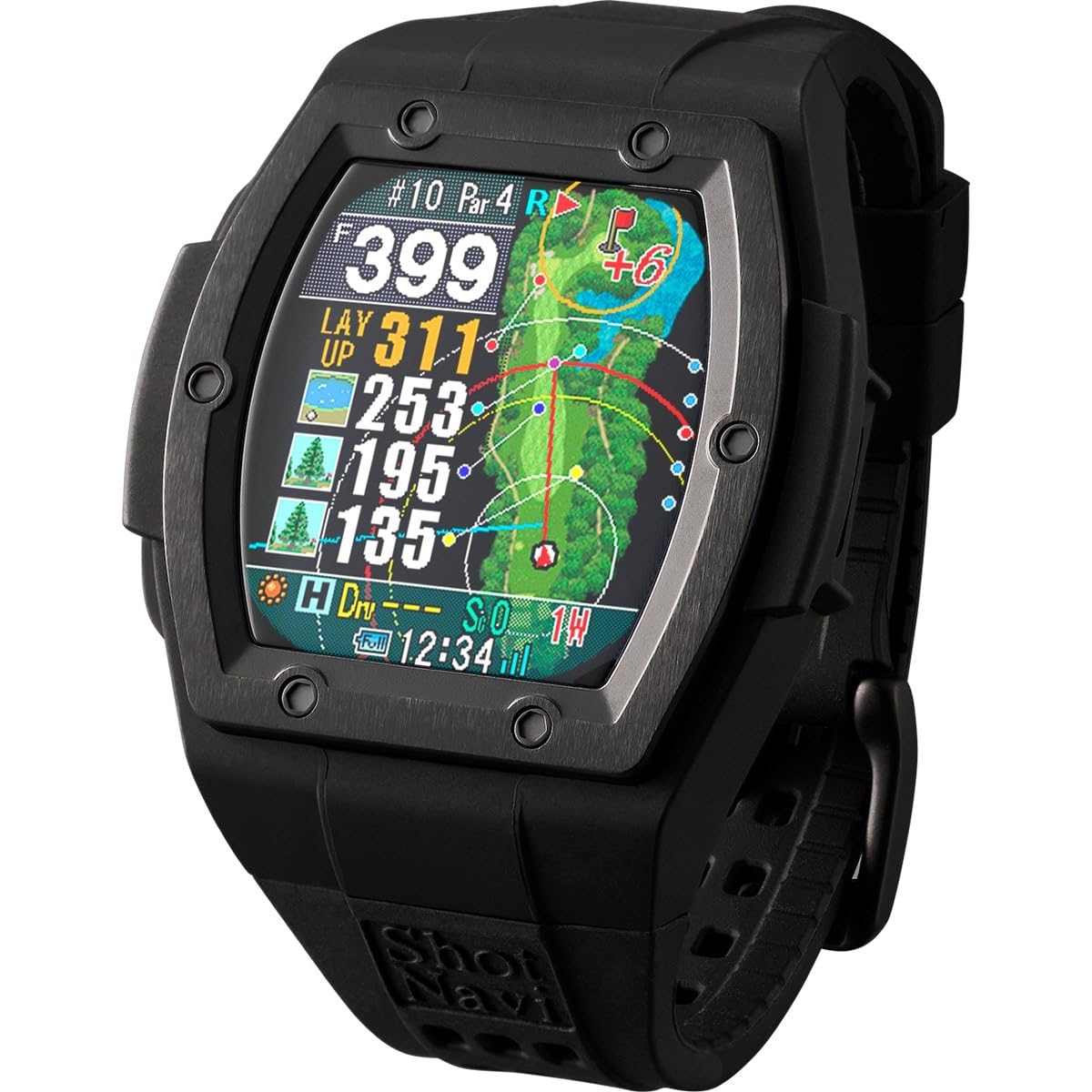 

Shot Navi Crest2 Touch Black inch touch panel color LCD Equipped with the latest GPS chip Made in Japan in a domestic ISO9001 certified GPS golf