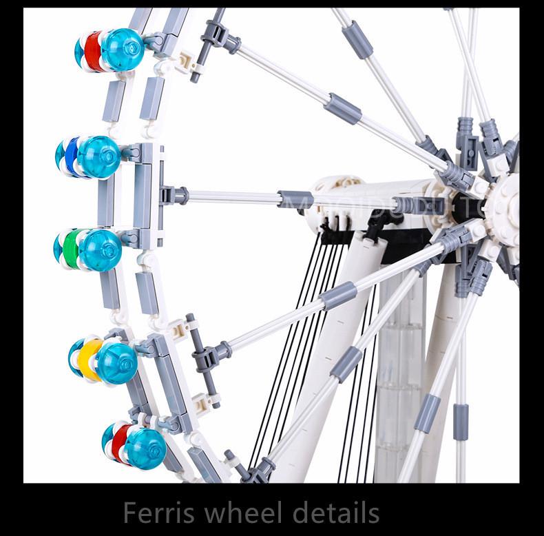 Wange Micro Blocks Ferris Wheel Devil's Eye Building Toy, Compatible with Lego