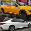 2pcs Car Long Stripe Waist Line Stickers Auto Both Side Body Vinyl DIY Decals Racing Sport Styling Tuning Accessories