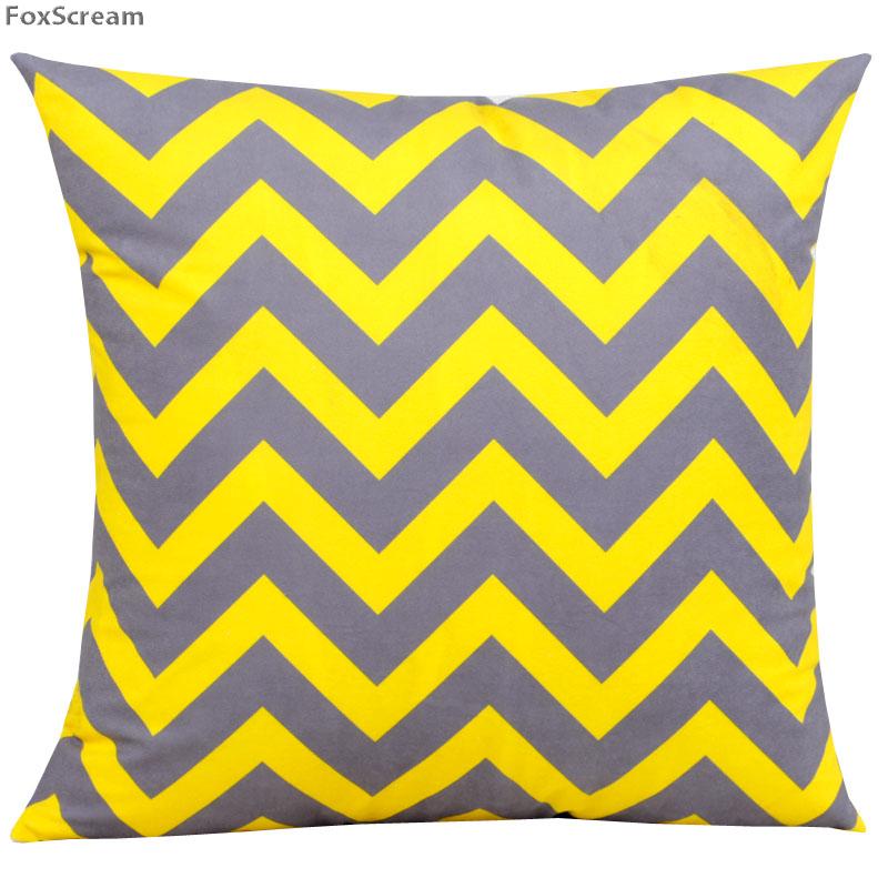 Nordic Style Decorative Pillows Cushion Yellow Gray Geometric Cases Cover Home Decor Black White