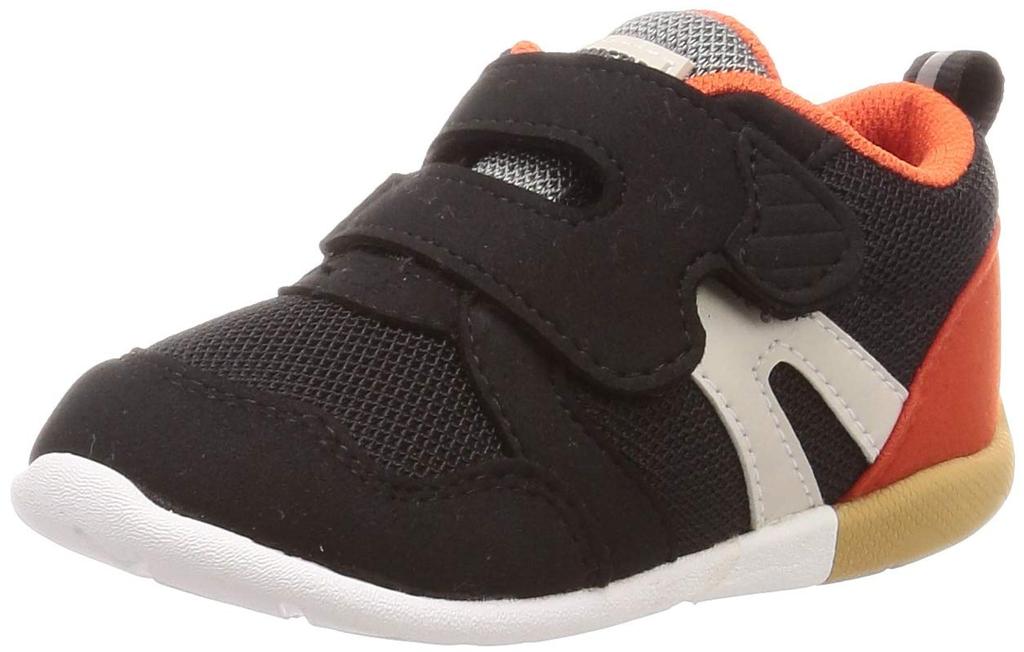 Baby Shoes Sneakers Athletic Shoes Wide 3E Boys Girls Baby MS B111 Cm [Moonstar] 12~15cm Black/Orange 13.5