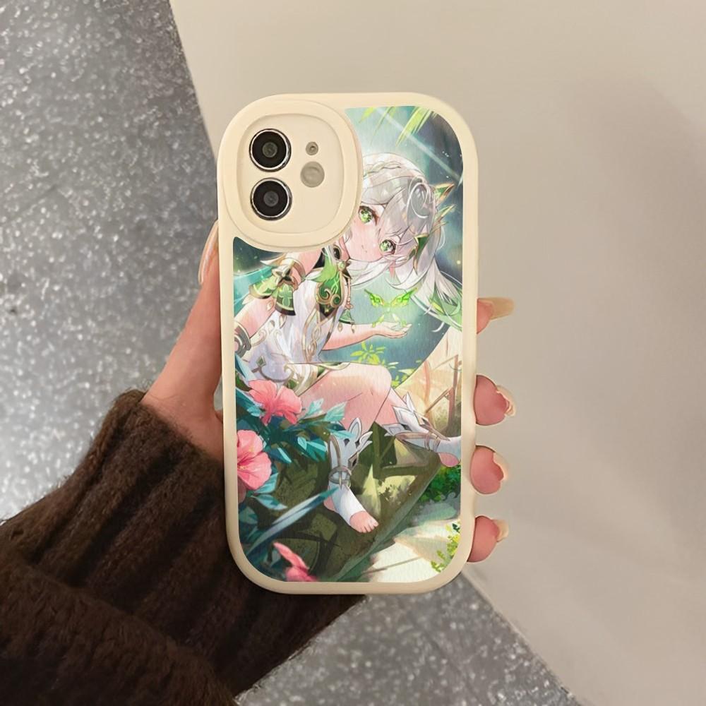 

Nahida Genshin Impact Phone Case Hard Leather For iPhone 16 15 14 13 12 Mini 11 14 Pro Max Xs X Xr 7 8 Plus Fundas iphone 12pro