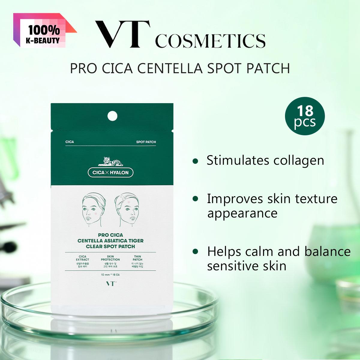 VT Pro Cica Centella Asiatica Tiger Clear Spot Patch(18) 18ea(10mm*18ea*1)