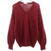 80s 90s Made In Italy Old Long Sleeve V Neck Sweater 44 Knit Men's Used