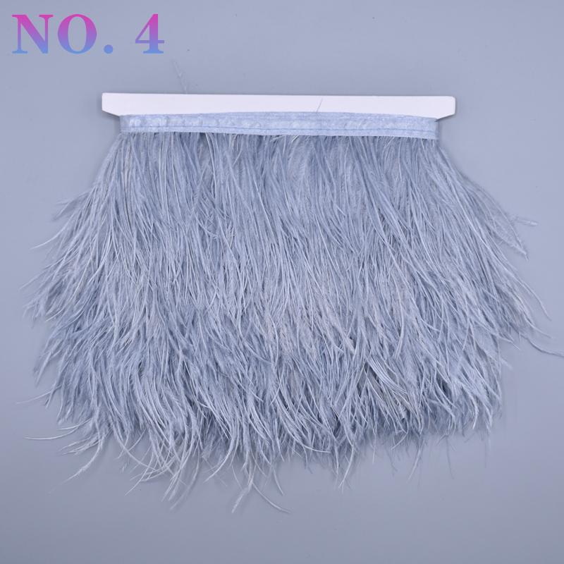 10 metrů barevná stuha z pštrosího peří 8-10 cm páska ozdoby šití kostým pštrosí peří ozdoba třásně sukně oblečení DIY dekor