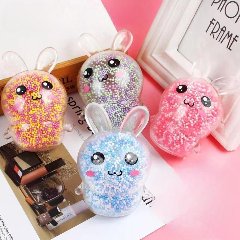 1-6 Pcs - Random Color Soft Bunny Stress Ball Relief Toy Adult Fidget Toy Stress Ball Basket Party Decoration Gift For Adults