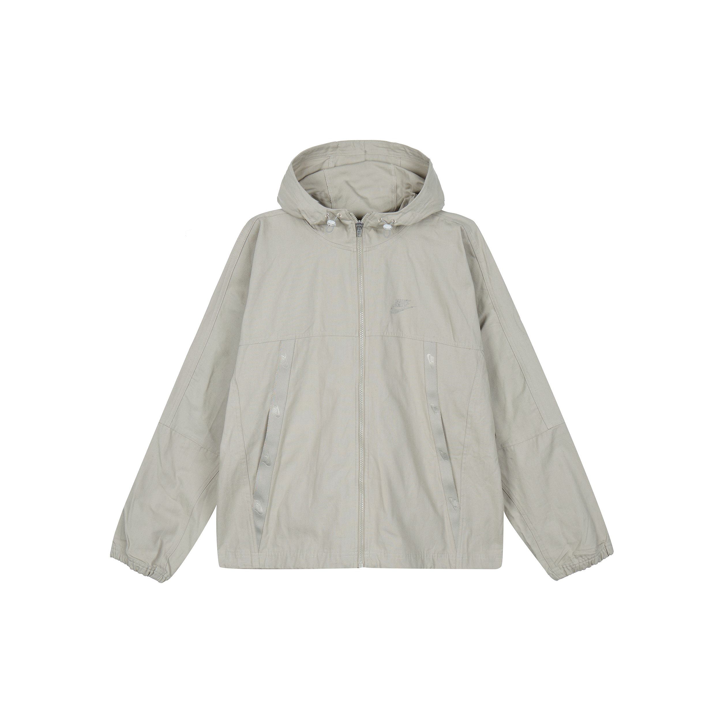 

Мужская куртка с капюшоном и принтом логотипа Nike Sportswear, серебристо-серая DC8088-230 S