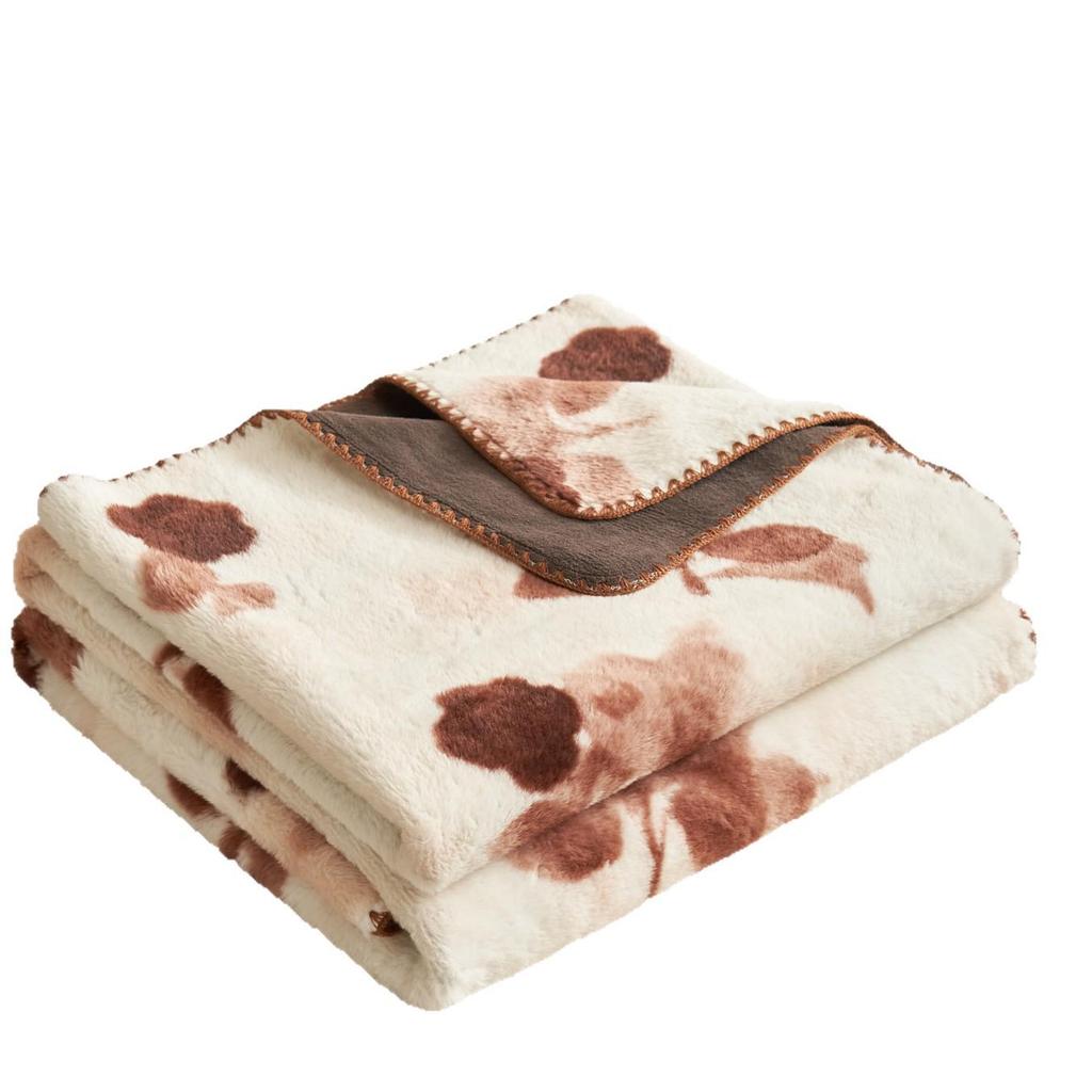 26 Soft Skin-Friendly Rabbit Fur Throw Blanket - Ideal for Single/Double Student Dormitory or Nap