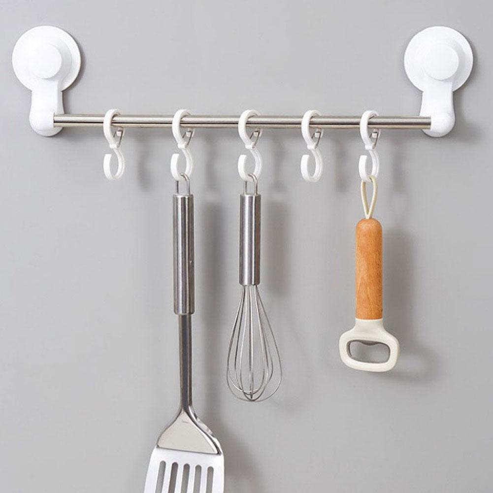 8pcs S-shaped Hooks With Buckle Organizer S Windproof Hook Lock Hook Plastic HOME