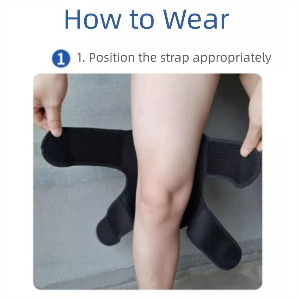 2PCS Adjustable Knee Booster Support Non-slip Spring Force Stabilizer  Sports Training