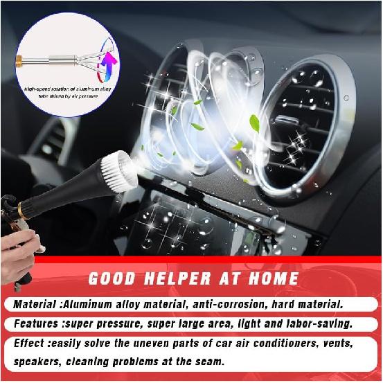 

Air Blow Gun Car Interior Cleaning Gun High Pressure Car Detailing Cleaning Tool with Nozzle and Auto Detailing Dusting Brush for Quickly Blasts Dirt