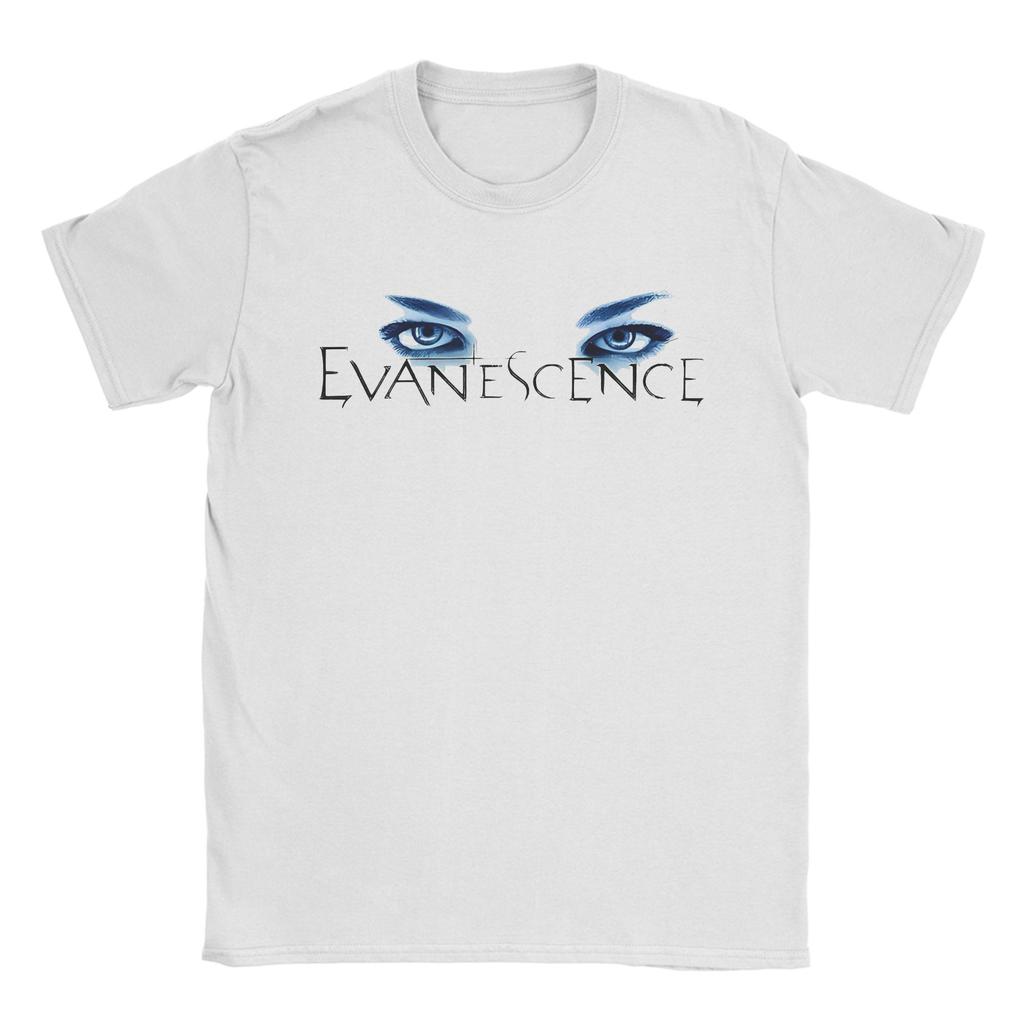 Ästhetische Evanescence Rockband langsames T-Shirt Herren Rundhals Kurzarm Kleidung Baumwolle Sommer Oberteil T-Shirt