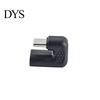 Phone Adapter Type-C Adaptor Convenient Stable Transmission PVC U-shaped Converter Angled Type C Male-to-Female Connector for Tablet