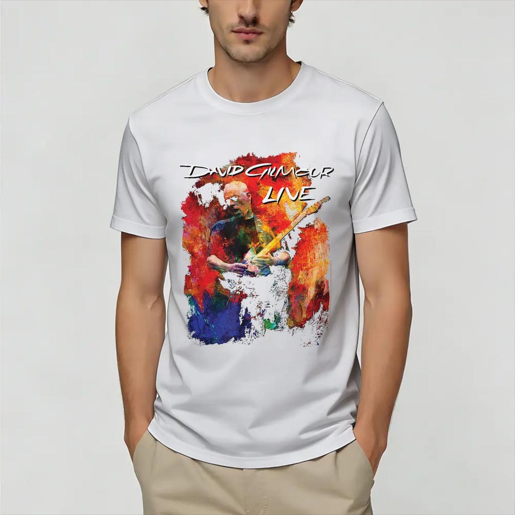 David Gilmours Unisex T Shirt Funny Tees Short Sleeve Round Neck TShirts Cotton Printing Clothing