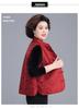Elegant Red Spring Cardigan Vest for Middle-Aged Women