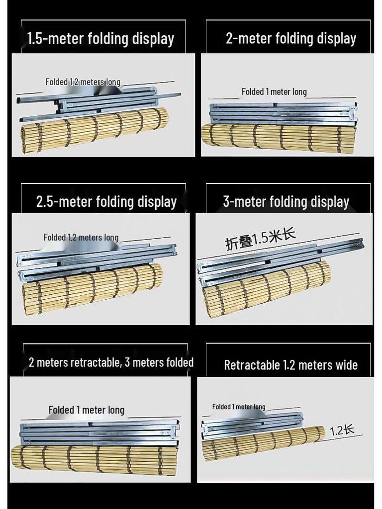 Foldable Night Market Shelf with Thick Bamboo Mat