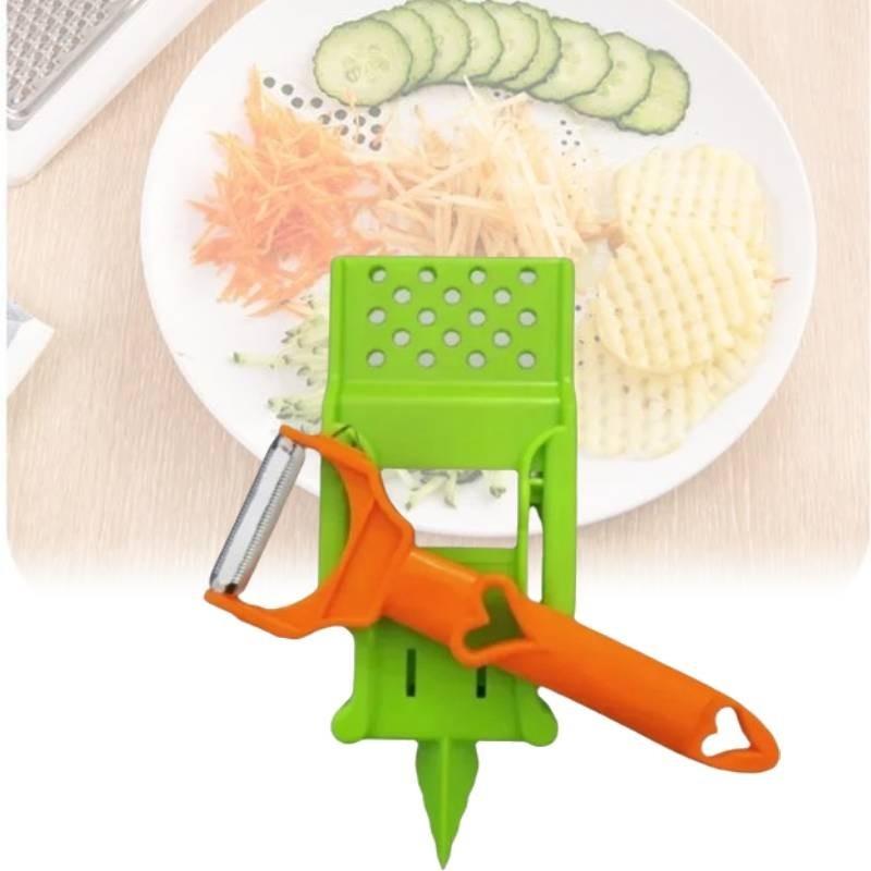 Stainless Steel Ultra Sharp Dual Julienne And Vegetable Peeler Multitasker