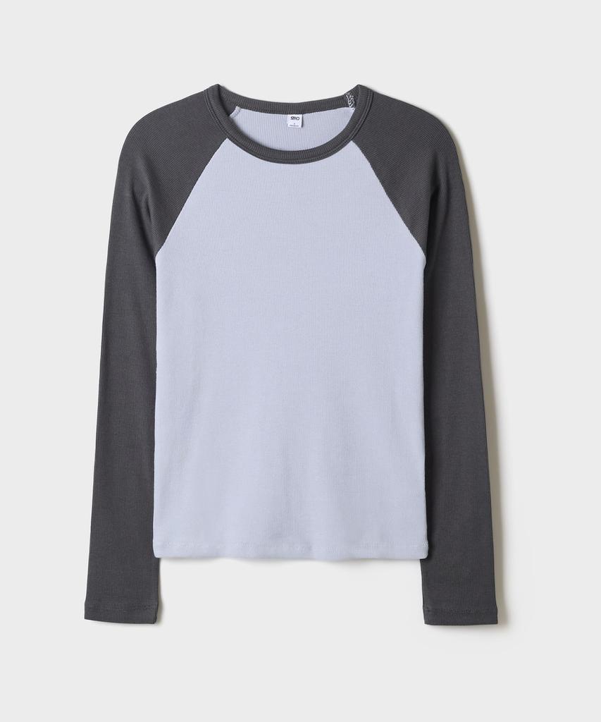 SPAO Raglan Ribbed Long Sleeve Tee_Splwg49G04