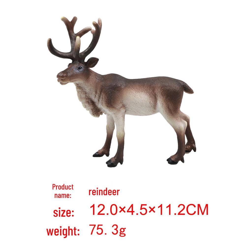 Cross-border Christmas White-tailed Reindeer Cake Decoration & Fawn Ornament