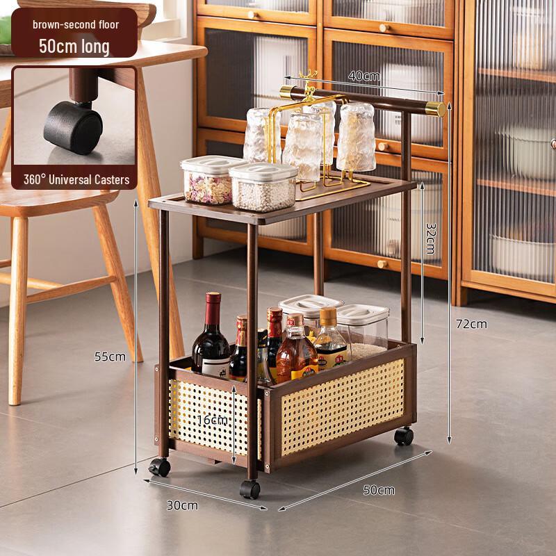 

Muma Ren Bamboo Kitchen Storage Rack & Side Cabinet