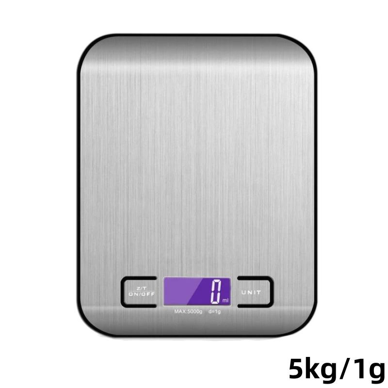 Портативные электронные цифровые кухонные весы с таймером, высокоточные светодиодные дисплеи, бытовые инструменты для измерения баланса веса